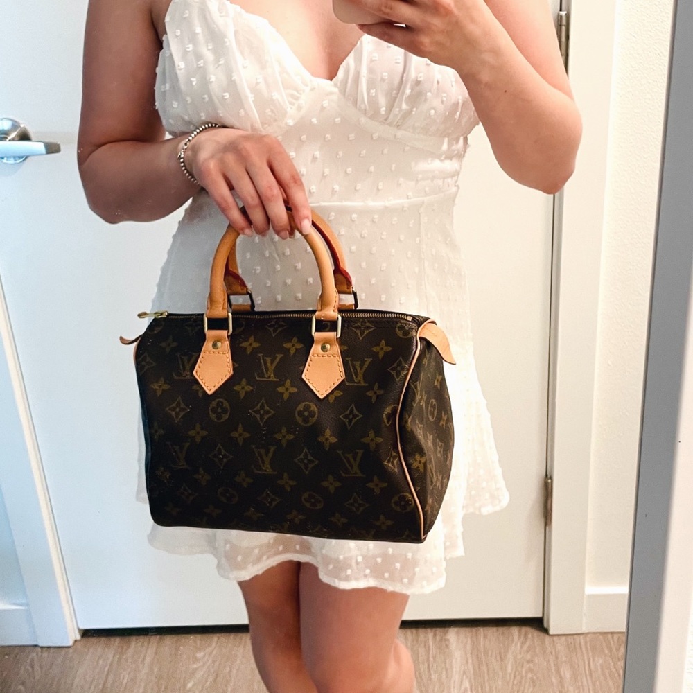 πAUTHENTIC Louis Vuitton Speedy 25 π - Picture 3 of 12
